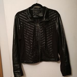 Faux leather jacket